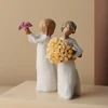 American Style People Model Home Decoration Modern Couples Figurines Room Decor Family Birthday Mother's Day Christmas Gifts ► Photo 2/6