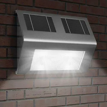

Solar Step Light Emergency Night Light Deck Path Lighting Outdoor Garden Decor Light Terrace Stairs Waterproof Solar Wall Light