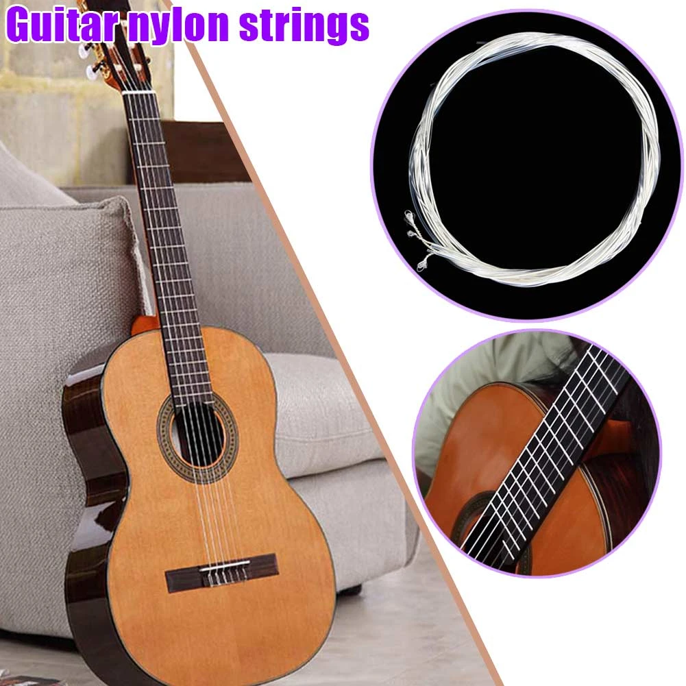 6pcs Classical Guitar Strings Set Plating Super Light Classic Guitar