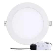 Ultra ince LED Panel AYDINLATMA 12W sürücü dahil AC85-265V gömme tavan paneli lambaları iç mekan aydınlatması beyaz ışık(China)