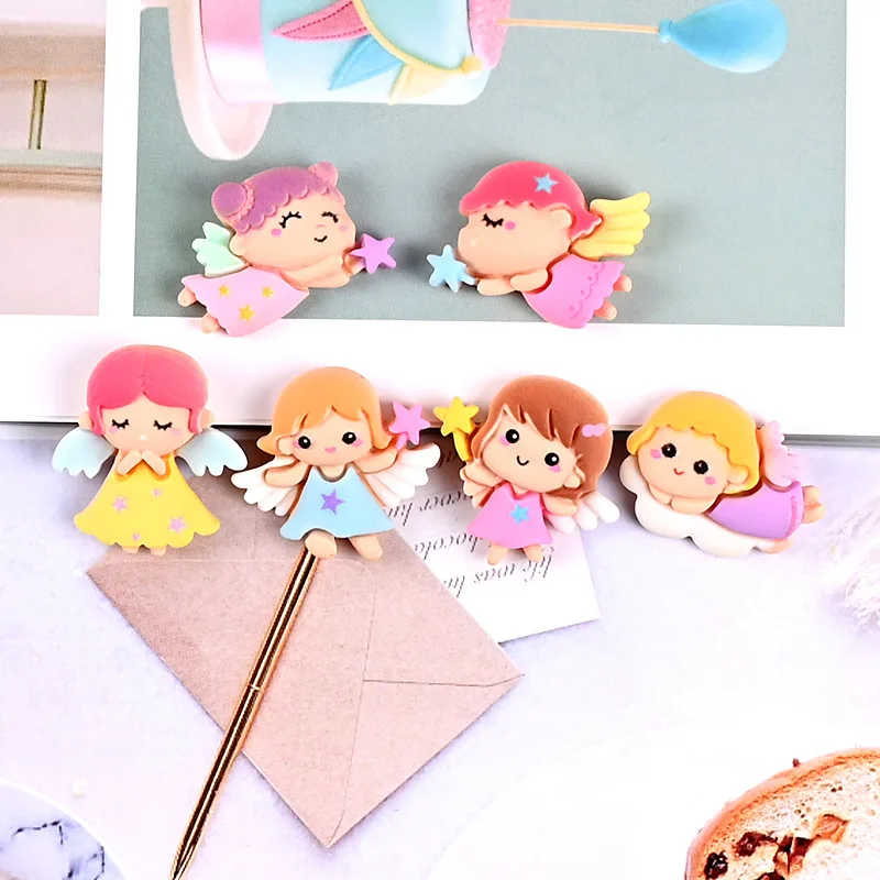 

12Pcs Resin Lovely angel/Little Girl Princess Flatback Cabochon Scrapbook Kawaii DIY Embellishments Accessories