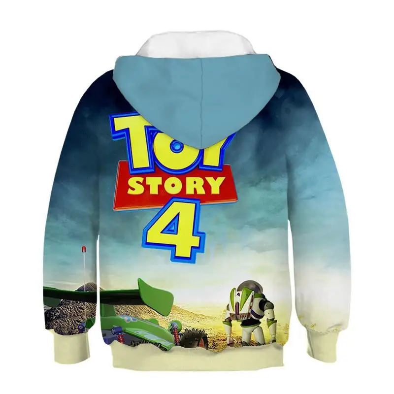 Новинка года; детская толстовка с объемным рисунком из мультфильма «Toy Story 4 Woody»; симпатичное худи с 3D принтом для мальчиков и девочек; детская одежда с героями мультфильмов; Толстовка