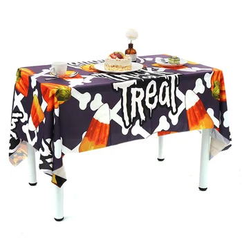 

HOT Tablecloth Cover Halloween Pumpkin Antifouling Printing European for Home Banquet TI99