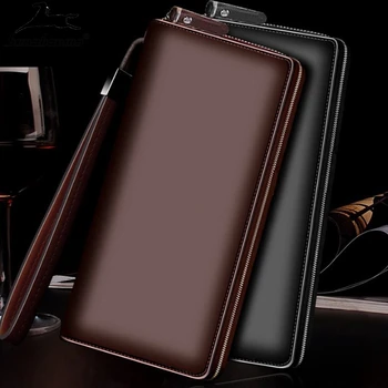 

Man's Wallet clutch leather portafoglio uomo Large Capacity Men Wallets luxury Multifunction Wallet For Men cartera hombre 2020