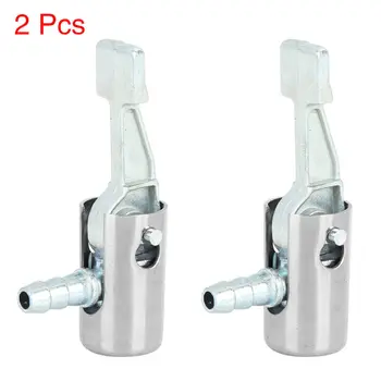 

Metal Inflator Chuck Silver 2pcs Locking Adapter 6mm Bike Motorcycle Car