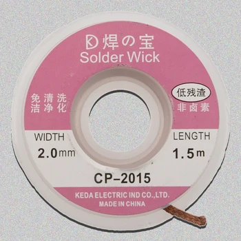 

5ft/1.5M 2.0mm Desoldering Braid Solder Remover Wick