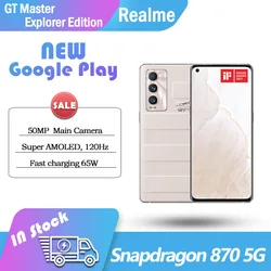 Realme – SmartPhone GT Master Explorer Edition 5G, 12 go 256 go, Snapdragon870, chargeur Flash 65W, 4500mAh, NFC AMOLED, 120HZ, nouveau 