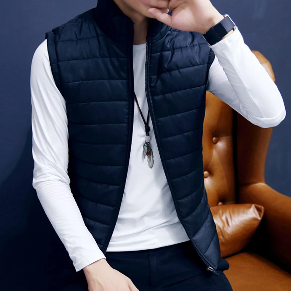 Winter Casual Waistcoat Men Vest Brand Clothing Vest Jacket Mens Autumn Warm Sleeveless Jacket Male Plus Size 5XL Homme MWB022 - Image 3