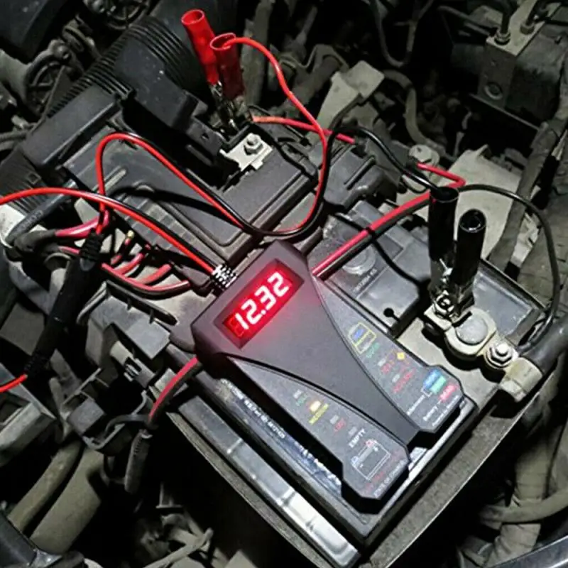 Автомобильные аксессуары 12 в автомобильный тестер на батарею 8 светодиодов цифровой тестер на генератор переменного тока автоматический а... Автомобильные аксессуары 12 в автомобильный тестер на батарею 8 светодиодов цифровой тестер на генератор переменного тока автоматический а...