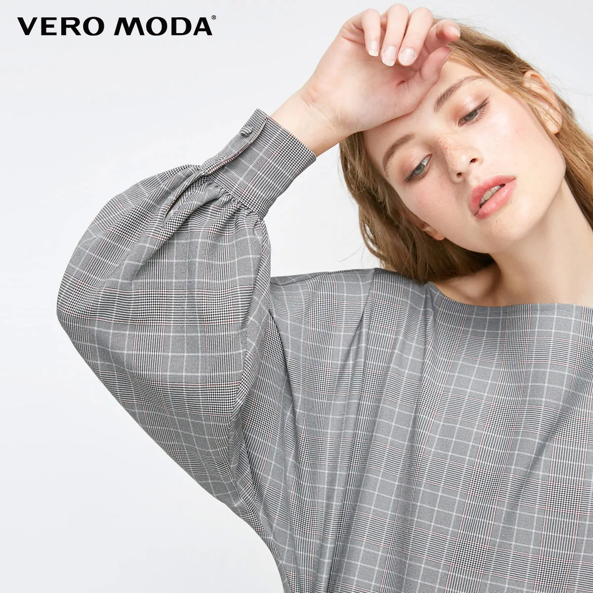 Vero Moda Новое поступление шифоновые топы в клетку с вырезом на спине и v-образным вырезом | 318351508