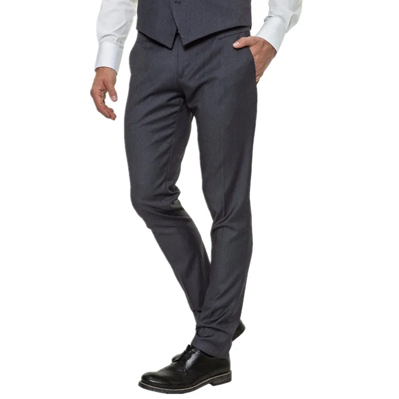 

Custom Made New Style Men's Suit Trousers Pants Elegant Business Work Black Grey NEW Groom Men Suit Pants