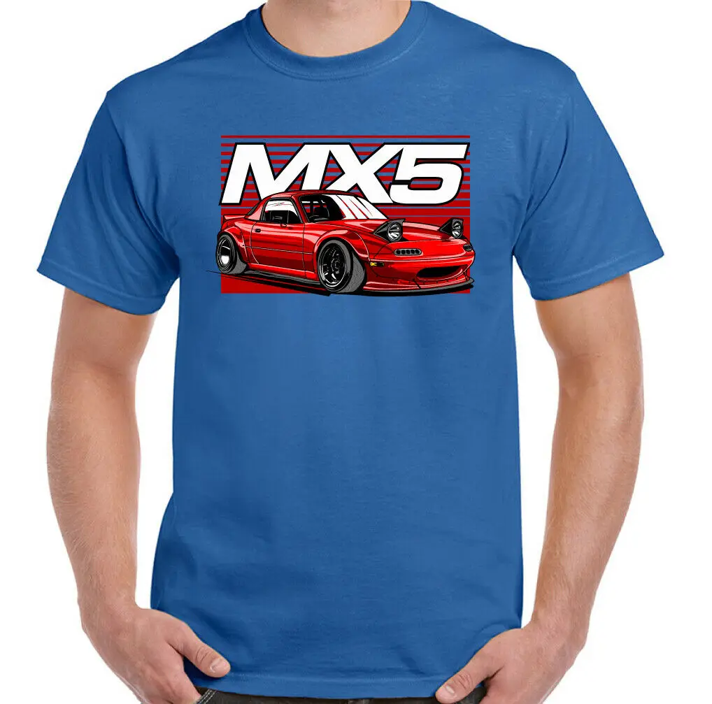 Мужская футболка MAZDA MX5 части двигателя автомобиля унисекс и все размеры