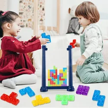 

3D Tetris Blocks Game for Kids 3 4 5 6 Years Old Russian Tetris Puzzles Montessori Toys for Two Boys Girls Educational Xmas Gift