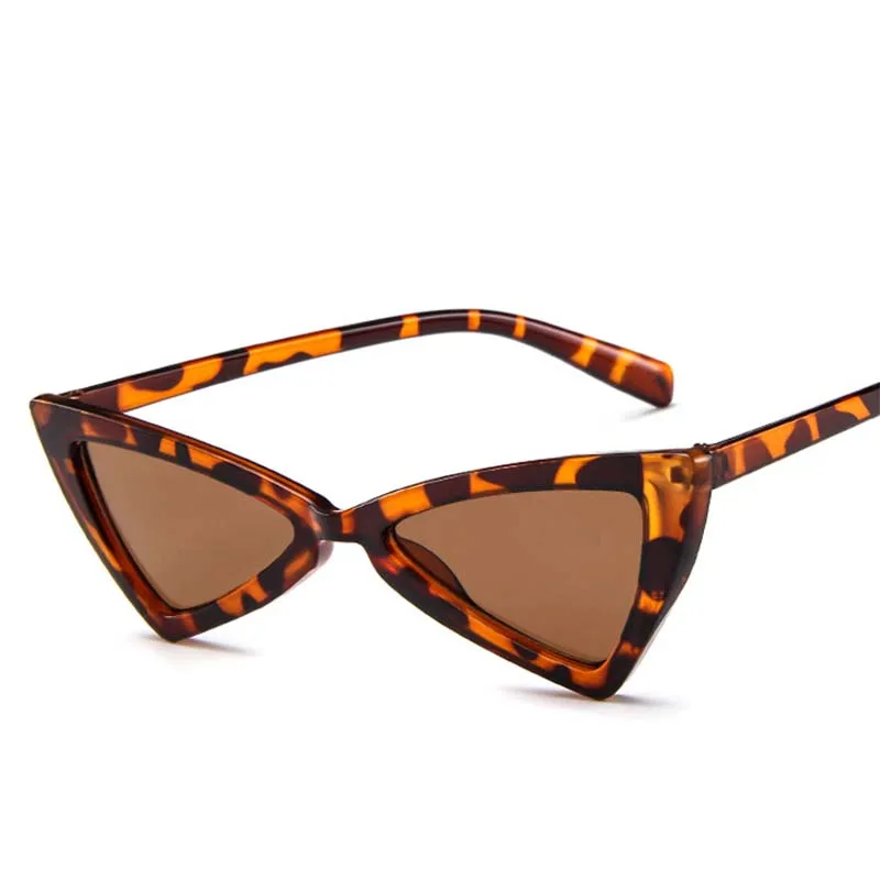 RBROVO, модные роскошные солнцезащитные очки Cateye, женские, брендовые, дизайнерские, маленькая оправа, очки, Ретро стиль, Gafas De Sol De Los Hombres, UV400 - Цвет линз: LeopardTea