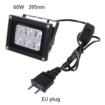 

100-260V 60W 395nm 6 UV LED Resin Curing Light Lamp for SLA DLP 3D Printer Kit