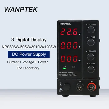

NPS306W/605W/3010W/1203W 3 Digital Display Mini Switching Regulated Power Supply Laboratory Adjustable Test DC Power Supply