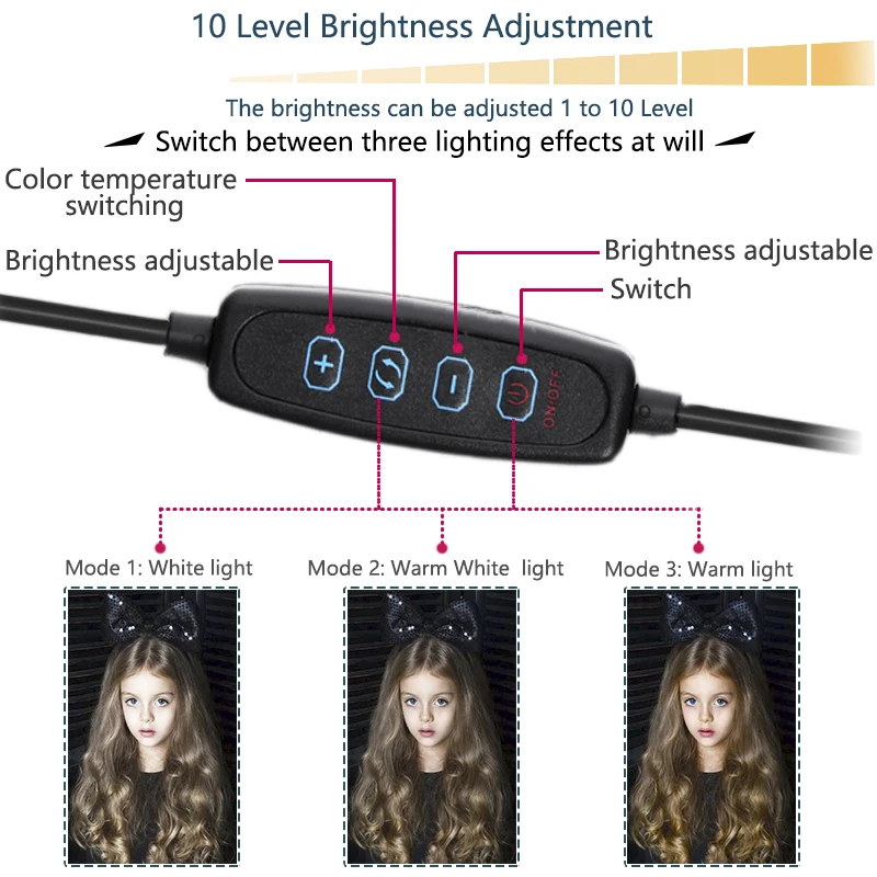  Orsda Led Ring Light selfie ringlight lamp video Studio light ring lamp with tripod for photo Youtu - 4000066785414