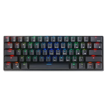 

NEW-61-Key Bluetooth Keyboard, Wired / Wireless Dual-Mode Mechanical Keyboard for Computers, Notebooks, Tablets
