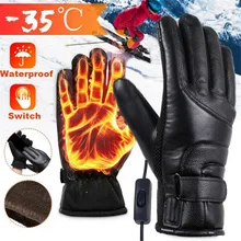 Унисекс Зимние перчатки с подогревом зимние руки теплые водонепроницаемые термальные мотоциклетные лыжные походные перчатки для мужчин и женщин#40