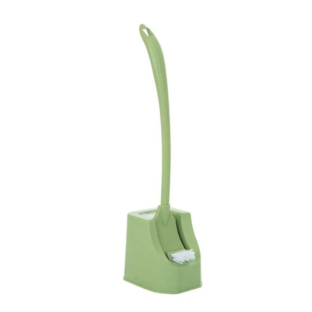 Прочные аксессуары для ванной парные с длинной ручкой для туалетной щетки Замена портативной длинной ручки инструмент для очистки туалетной щетки - Цвет: Зеленый