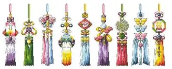 

G Rabbit and fox with love cross stitch kit Animal cotton thread Love lock canvas stitching embroidery SODA G19