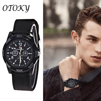 

2020 New Relogio Masculino Watches Men Fashion Sport Stainless Steel Canvas Strap Watch Quartz Business Wristwatch Reloj Hombr