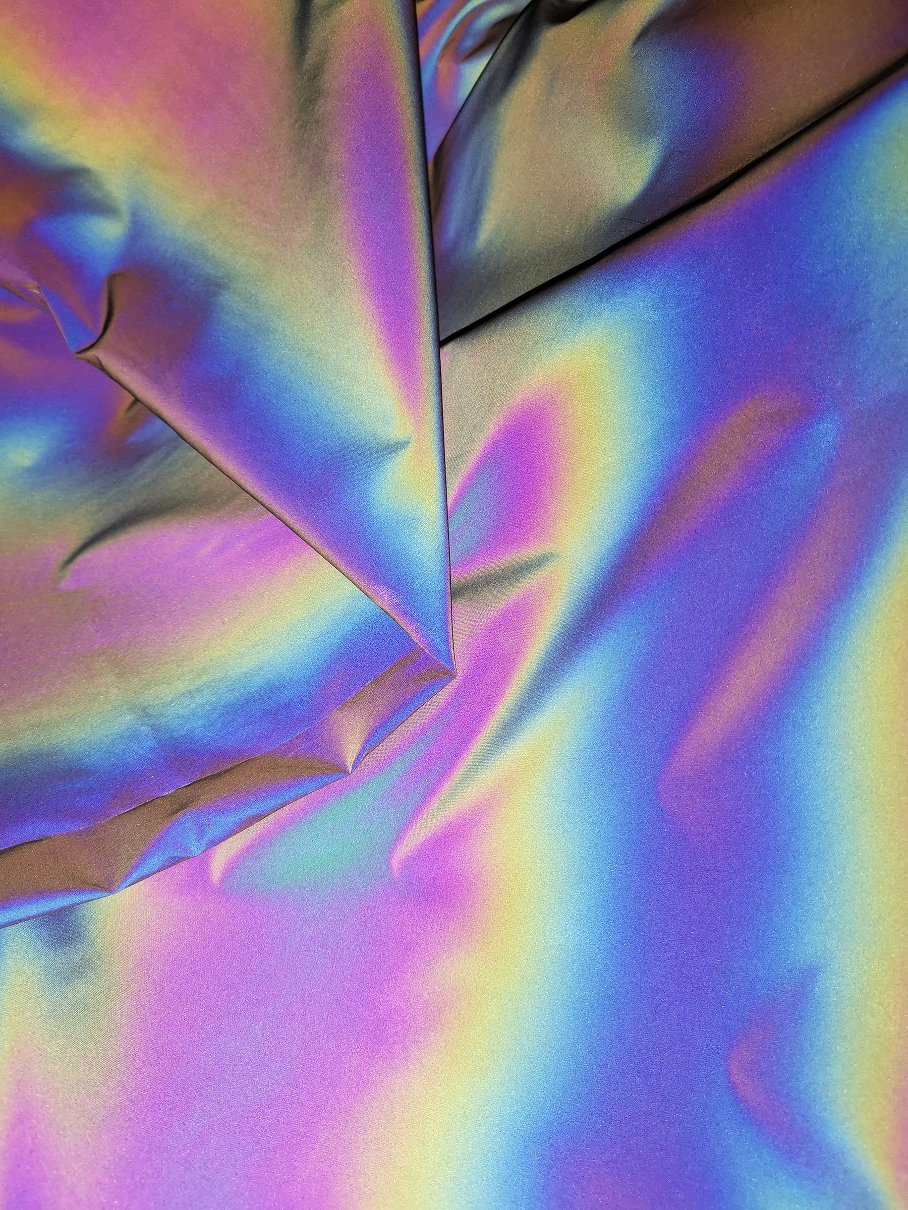 140cm Width Rainbow Reflective Fabric Colorful High Bright Diy Make For  Clothes Reflective Magic Gradient Color - Reflective Material - AliExpress