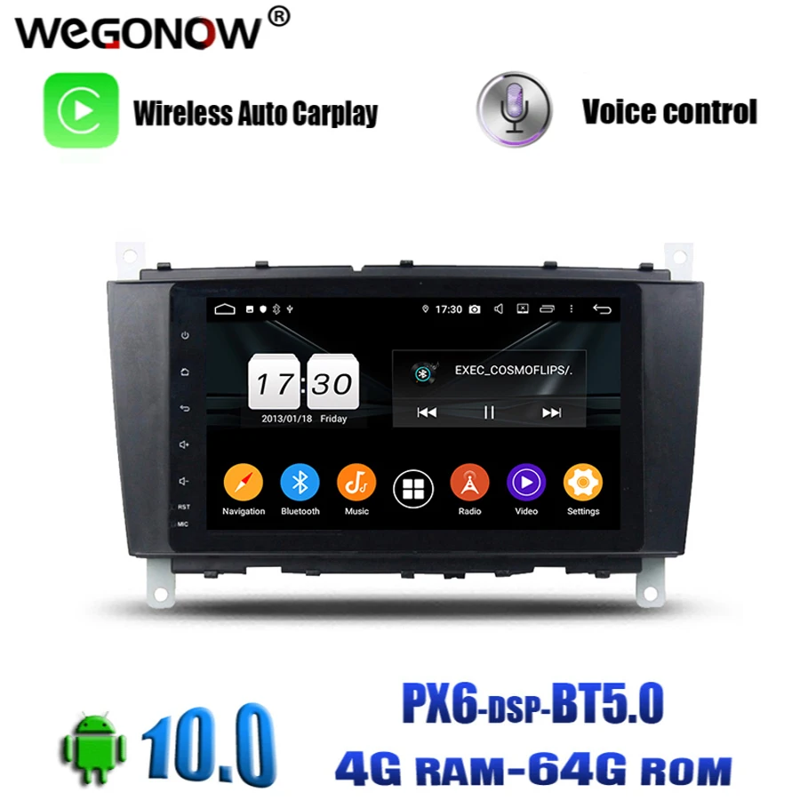 DSP Android10.0 4GB 64GB/8 GB/core dvd-плеер для автомобиля Wi-Fi BT RDS одновременное подключение двух