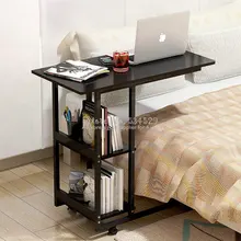 38% простой подъемный передвижной стол для ноутбука обучения с бытовой складной мобильный прикроватный столик гибкий компьютерный стол