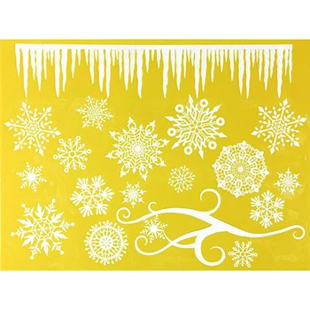 

New Christmas Silicone Mould Large lace cake decorating tool Snowflake biscuit chocolate printing mould