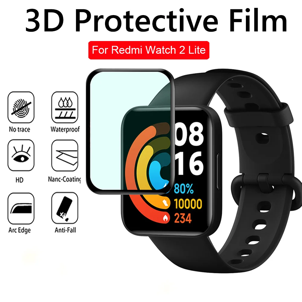 

Защитная 3d-пленка с закругленными краями для умных часов Xiaomi Redmi Wath 2 Lite