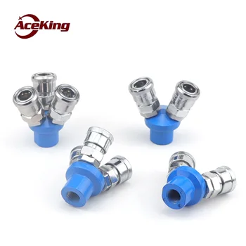 

Pneumatic C type self-locking fast joint air pipe circular three way two way claw tool air pump air compressor fast plug PSP2340