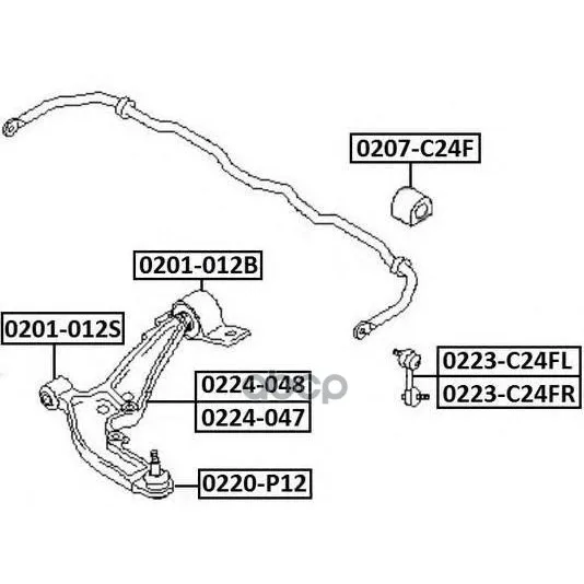 Опора Шаровая | Перед Прав/Лев | Nissan: Primera P12nissan Primera P12 2001- ASVA арт. 0220P12