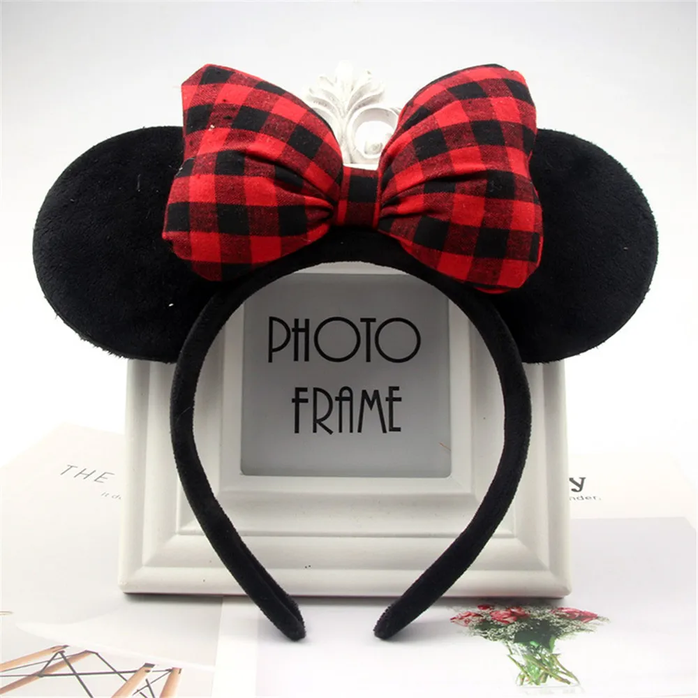 ZAFILLE Lovely Hairbands Minnie Ears Girl Hair Band For Photo Shoot Birthday Party Headwear Photography Girls Hair Accessories baby accessories bag	 Baby Accessories