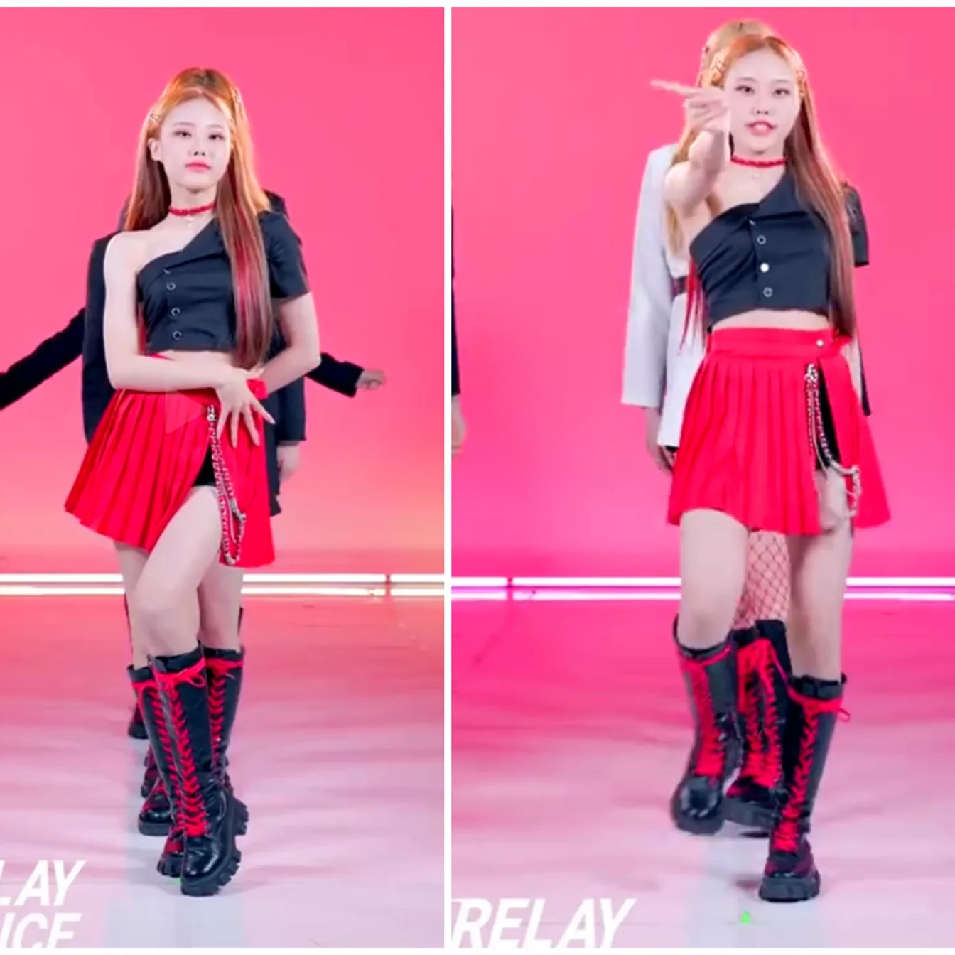 kpop-girl-group-new-nightclub-dj-women-stage-costume-strapless-tops-jazz-pole-dance-clothing-lady-sexy-slit-mini-pleated-skirt