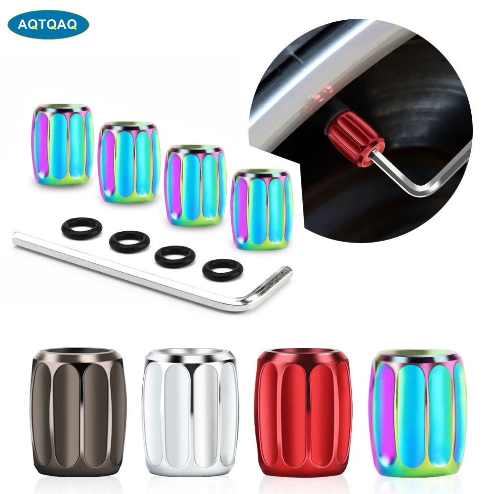 1Set Anti-theft Car Tire Valve Caps Wheel Tires Stem Air Cap Airtight Covers for Cars Motorcycle Bike | Автомобили и мотоциклы