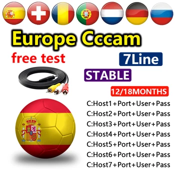 

Spain most stable full HD 1 year 7line satellite TV CCCAM support Europe Portugal Poland DVB-S2 box Gtmedia v9 super V8 NOVA