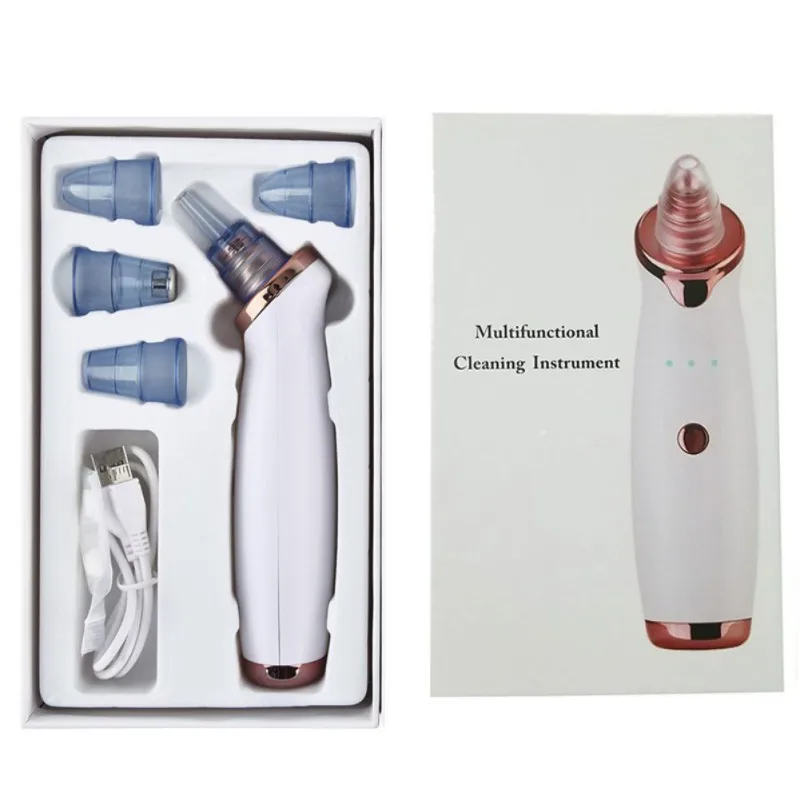 

Electric Facial Pore Blackhead Vacuum Suction Remove Machine with 5 Probes Remove Dead Skin Nose Face Deep Clean Machine