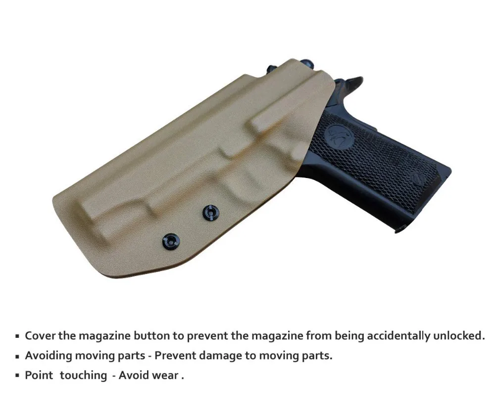 PoLe. Craft KYDEX кобура iwb Colt 1911 Commander. 45 чехол для пистолета внутри пояса скрытый чехол для пистолета