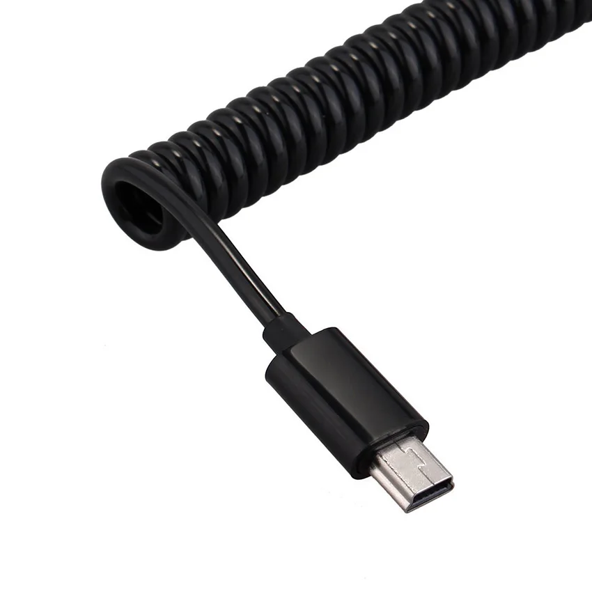 Высококачественный Спиральный Кабель адаптер Micro USB B 5Pin M к Mini 1 м 3 фута|Кабели для
