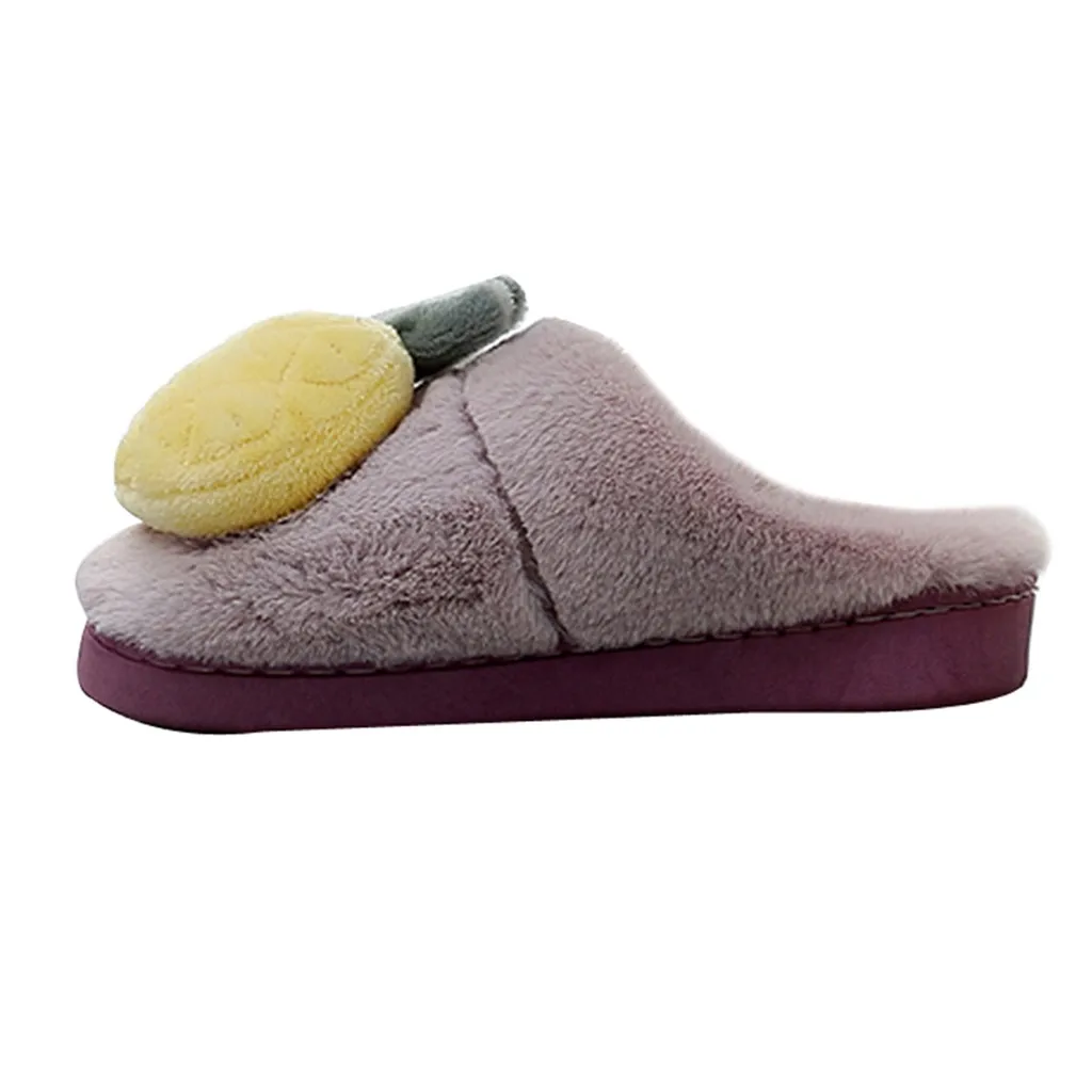 

SAGACE Home warm winter women's slippers Bow Indoor Slippers women Non-Slip Shoes Casual Shoes women Warm Slippers Short Plush