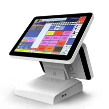 Touch the cash register fruit store maternal and child clothing 15 inch capacitive touch screen point of sale system for sale
