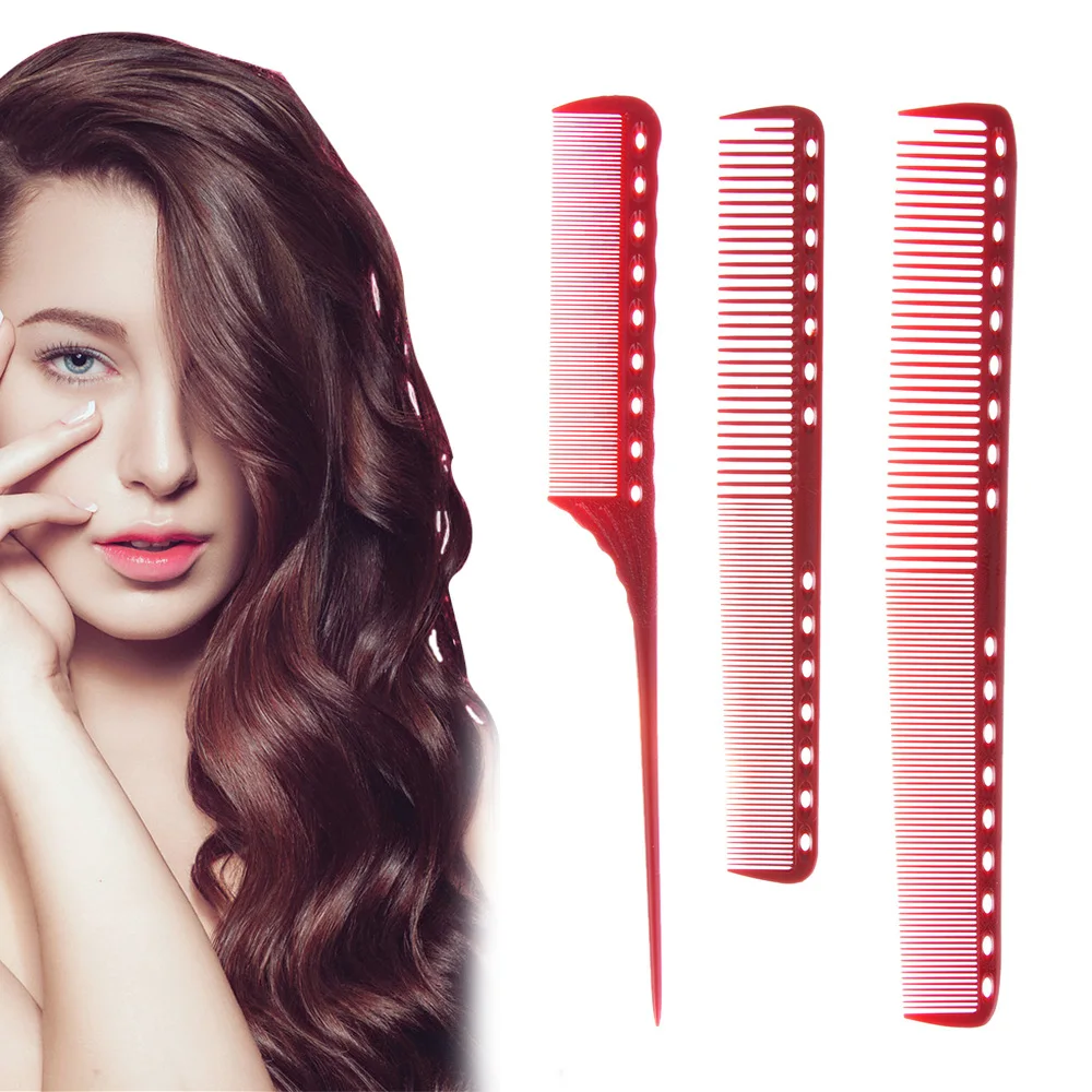 3pcs Anti-static Hairbrush Hair Combs Kit Professional Salon Comb Brushes Styling Tool Set for | Красота и здоровье