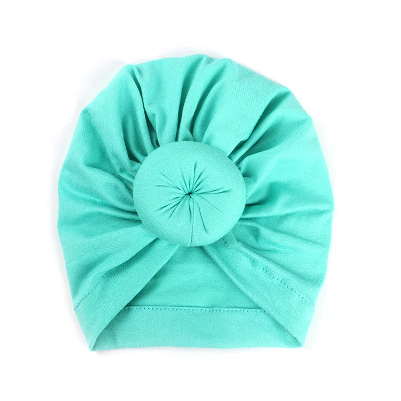 7baby turquoise NISHINE, новинка, Mommy and Me, хлопковая смесь, роза, цветок, шапка, женские шапки, для девочек, для новорожденных, тюрбан, шапки, твист, головные уборы с бантом, аксессуары для волос - Цвет: 7baby turquoise