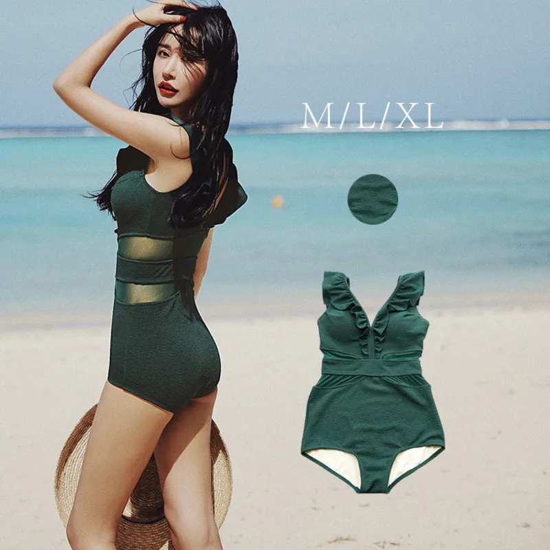 

Women's Swimwear Swimsuit One Piece Whole Trikinis Woman Solid Women Summer New Perceptual Striped Polyester Bikini