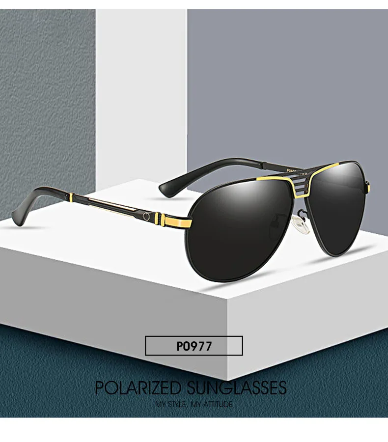 Поляризационные солнцезащитные очки, мужские, фирменный дизайн, Mercede 0977, металлические, Ретро стиль, мужские, для вождения, рыбалки, очки, UV400, пилот, солнцезащитные очки, oculos de sol