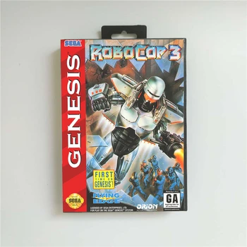 

Robocop 3 - USA Cover With Retail Box 16 Bit MD Game Card for Sega Megadrive Genesis Video Game Console