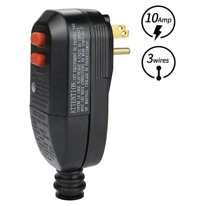 

GFCI American standard 10A wiring anti-shock plug, with American standard leakage protection, electrical replacement plug
