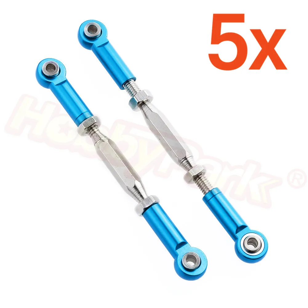 10pcs For Traxxas Slash 4x4 Aluminum Steering Turnbuckle Toe Link