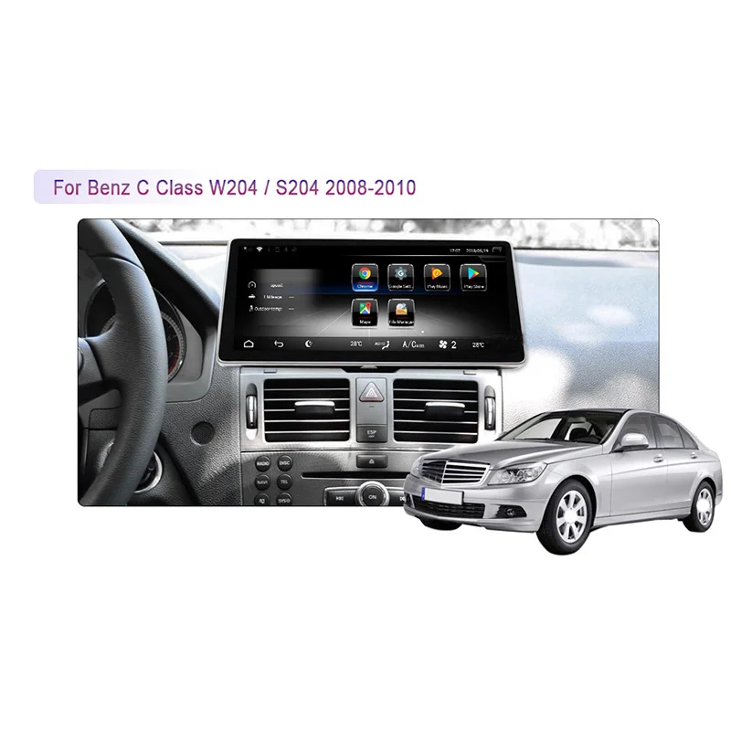 

Gps Android 7.1 3Gb + 32Gb Car Multimedia Player Gps Navigator 4G Wifi Bt for Mercedes-Benz C-Class W204 2008 2009 2010